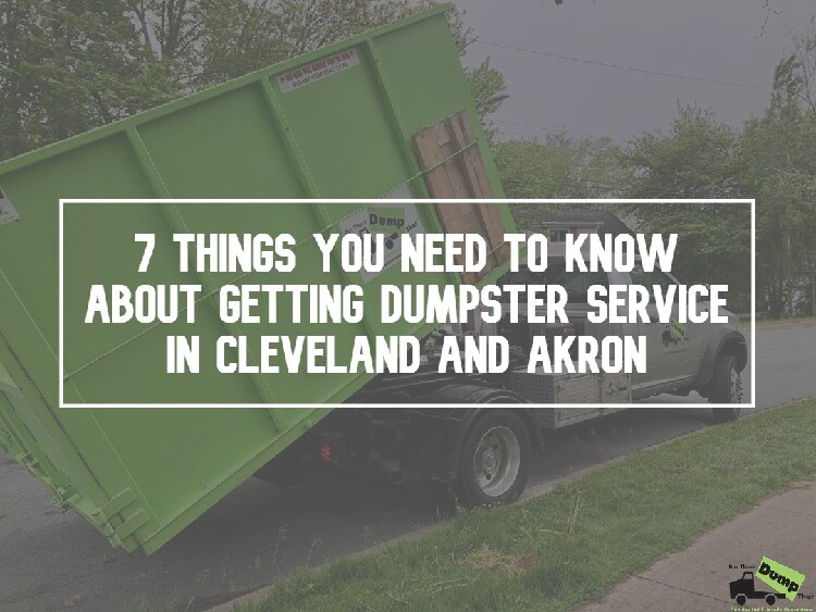 Dumpster Service in Cleveland & Akron